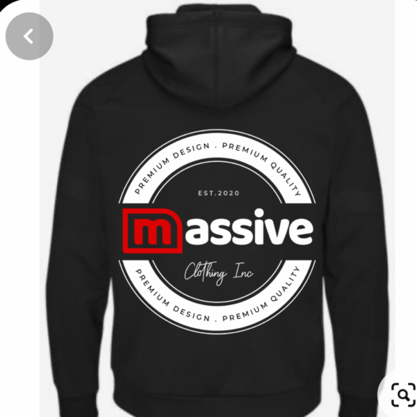 Black Massive Hoodie - Image 4